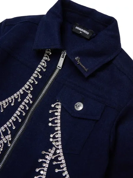 Kurtka dziecięca Dsquared2 niebieska