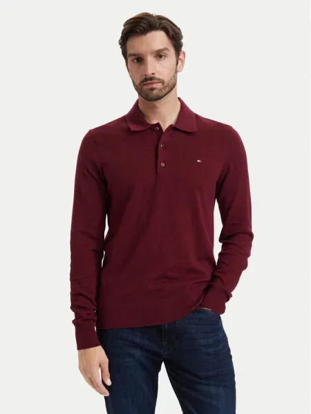 Tommy Hilfiger Pulover Bordo rdeča