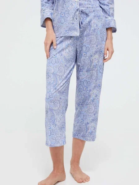 Lauren Ralph Lauren piżama dwuczęściowa niebieska
