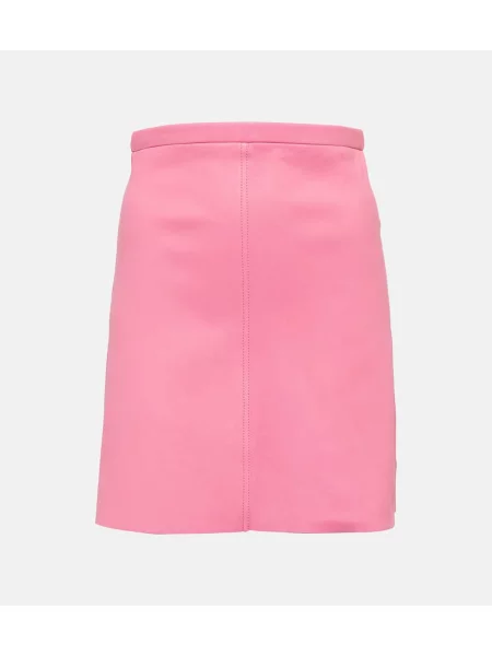 Spódnica skórzana Stouls pomarańczowa