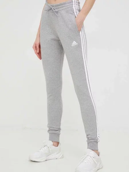 Adidas Spodnie Dresowe Essentials grau białe