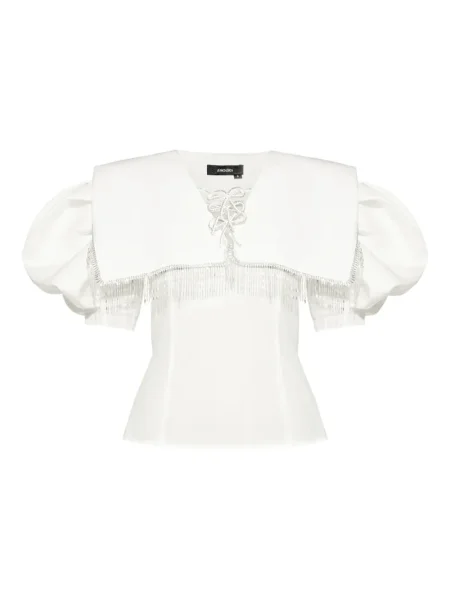 Bluzka Anouki z kryształkami biała
