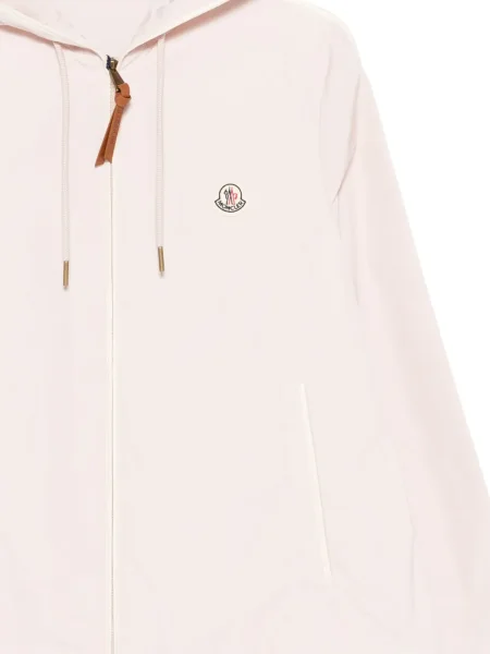 Geacă Moncler cu glugă roz