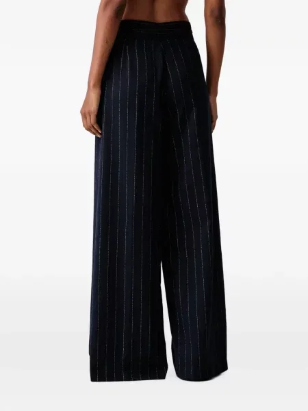 Pantaloni palazzo Ermanno Firenze albastru