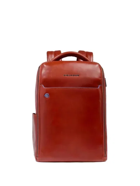Rucsac Piquadro din piele portocaliu