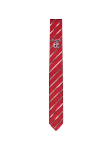 Cravată Thom Browne cu dungi roșu