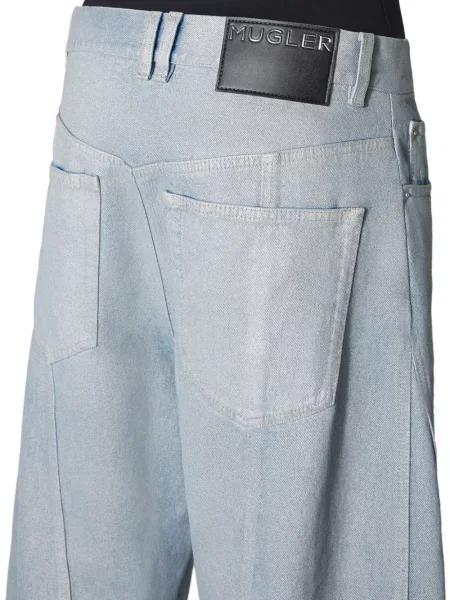 Kalhoty Mugler modré