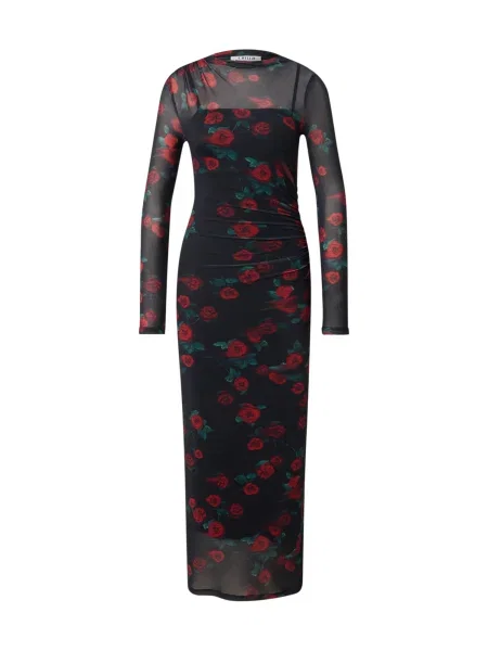 EDITED Rochie Colleen roșu negru