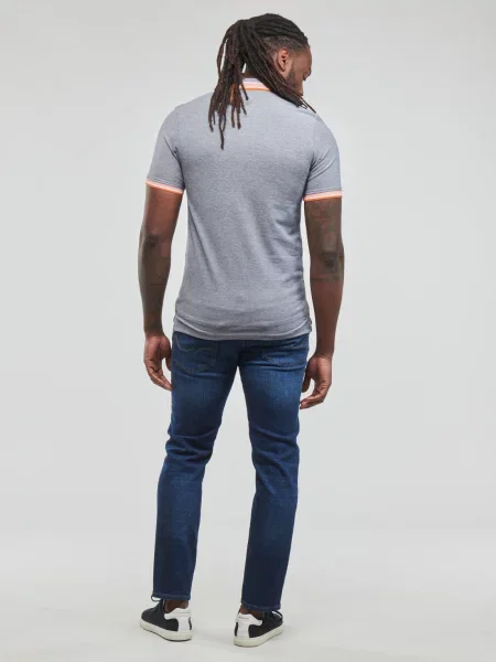 Tricou polo Jack & Jones gri