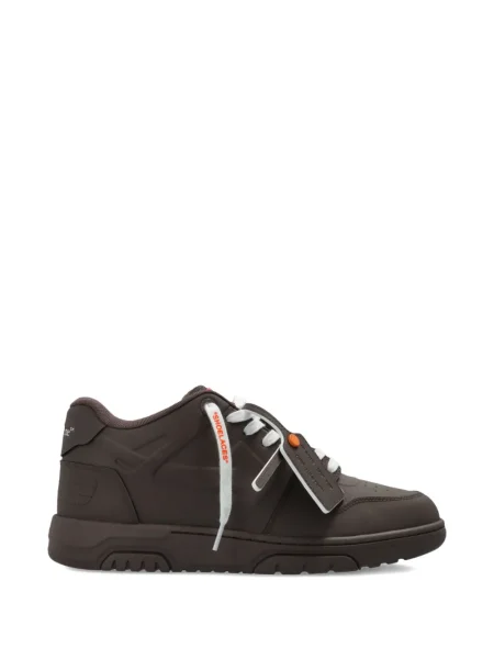 Sneakerși Off-white cu șireturi din dantelă alb