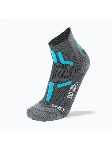 Дамски чорапи Uyn Trekking Low Cut anthracite/turquoise сиво
