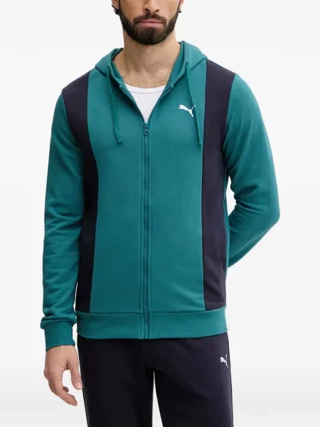 Hanorac cu glugă Puma cu imagine verde