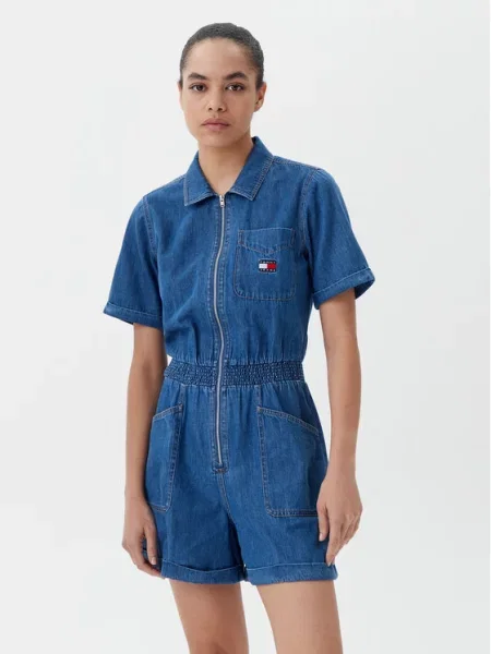 Kombinezon Tommy Jeans modra