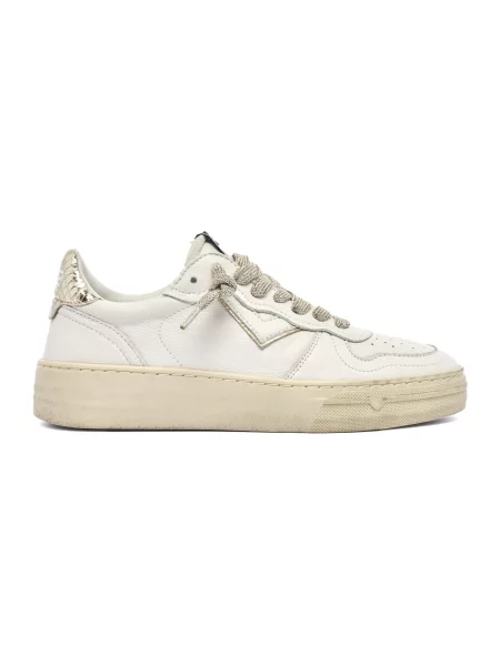 Sneakersy 4b12 skórzane białe