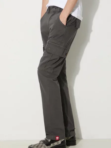 Hlače Alpha Industries Agent Pant siva