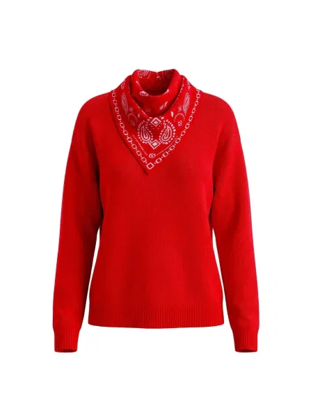 Trendyol Pulover roșu alb