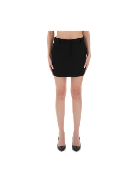 Spódnica mini Moschino wełniana czarna