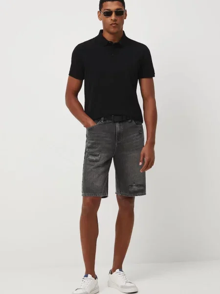 Однотонное поло Medicine черное