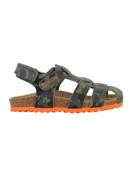 Sandały GEOX B SANDAL CHALKI BOY zielony