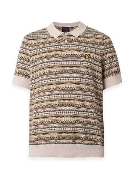Lyle & Scott Pulover / deschis / maro închis / gri metalic bej