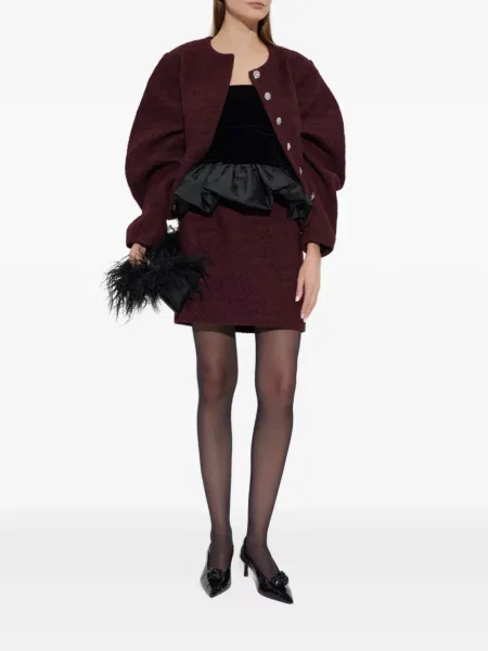 Bouclé fusta mini Rotate Birger Christensen violet
