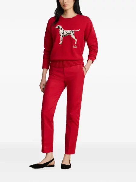Pantaloni Lauren Ralph Lauren roșu