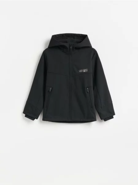 Reserved Водонепроникна куртка softshell чорний