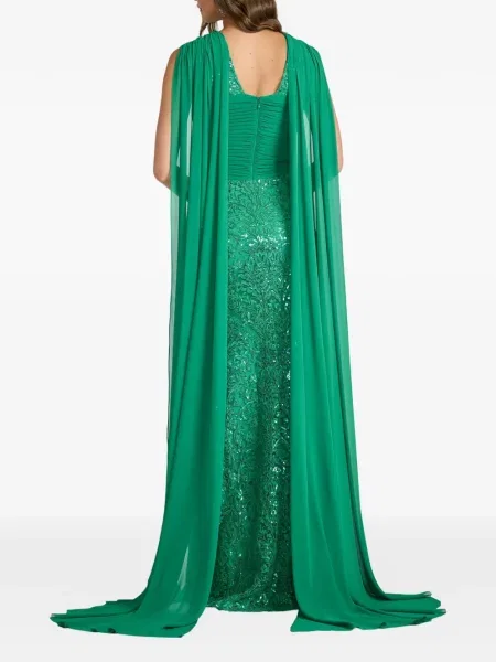 Rochie Tadashi Shoji cu paiete verde