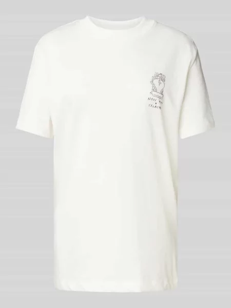 T-shirt z nadrukiem z napisem model ‘RELA COLWOMAN’ Selected Femme biała