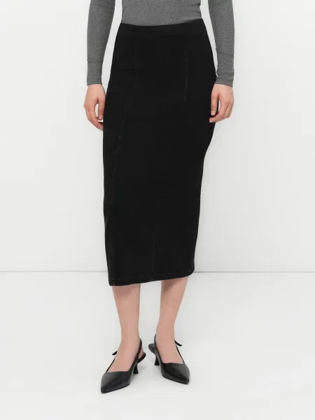 VERO MODA Fustă VMMEDUSA denim negru