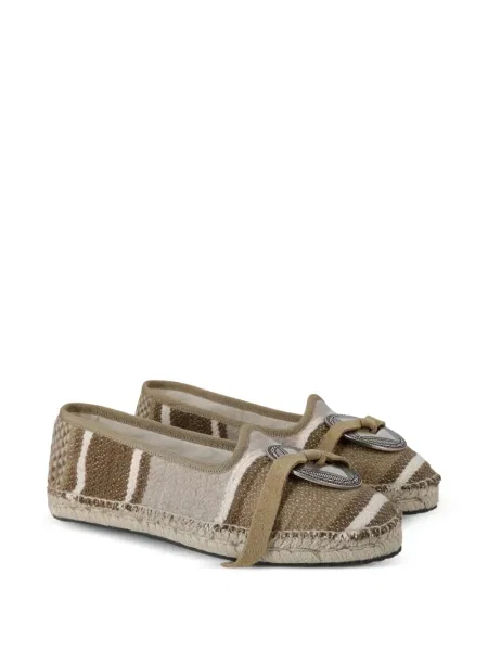 Espadrile Fortela cu dungi maro