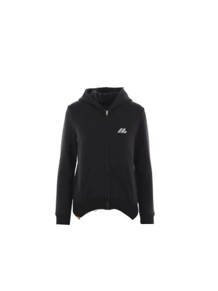 Lniana bluza z kapturem Balenciaga z kapturem z nadrukiem czarna