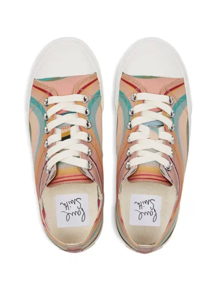 Маратонки Paul Smith с връзки с дантела розово
