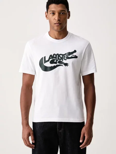 Lacoste tricou pentru bărbați din alb