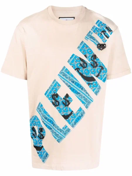 Tricou Philipp Plein cu imagine cu decolteu rotund