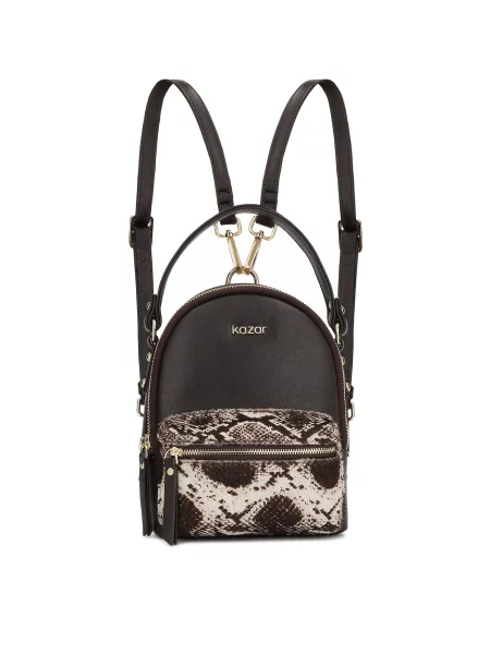 Kazar Rucsac bej / maro închis negru