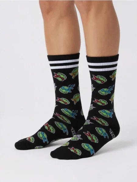 Sinsay Skarpetki 2 pack Teenage Mutant Ninja Turtles wielobarwny