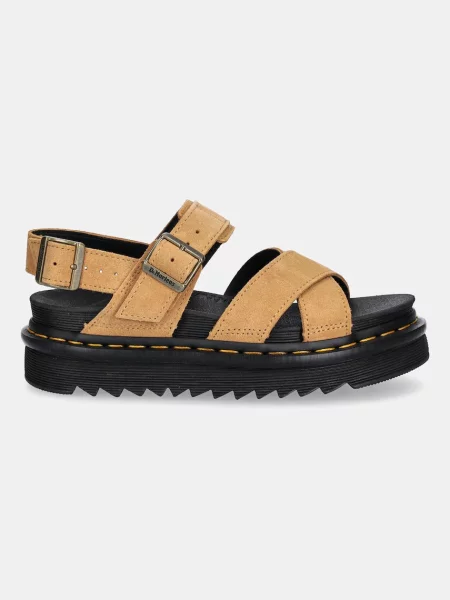 Σανδάλια σουέτ Dr. Martens Voss II Sandal καφέ