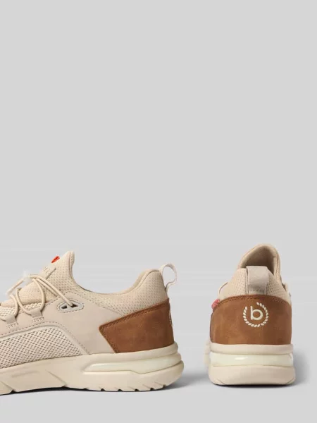 Sneakersy sznurowane model ‘Nubola’ Bugatti beżowe