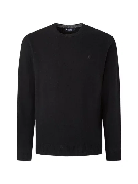Sweter Hackett wełniany czarny