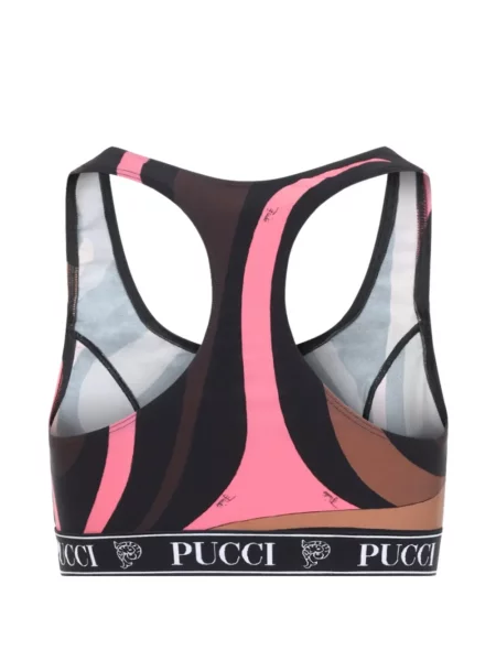 Top sport Pucci cu imagine negru