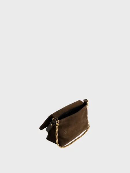 Замшева сумка Zadig&voltaire коричнева
