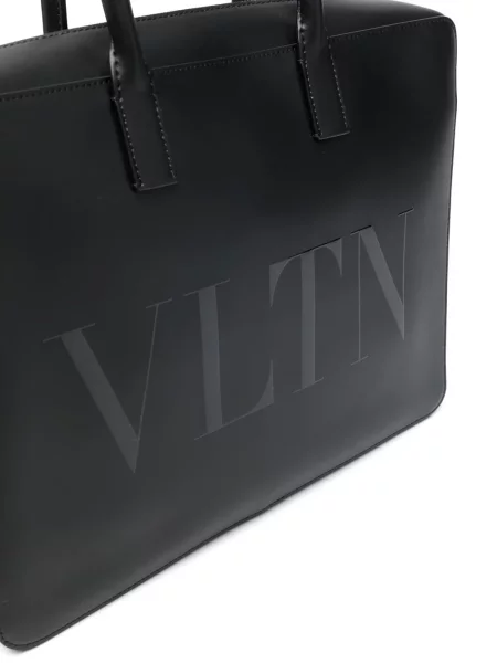 Geantă pentru laptop Valentino Garavani cu imagine negru