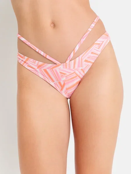LSCN by LASCANA Bikini hlačke Lisa roza bela