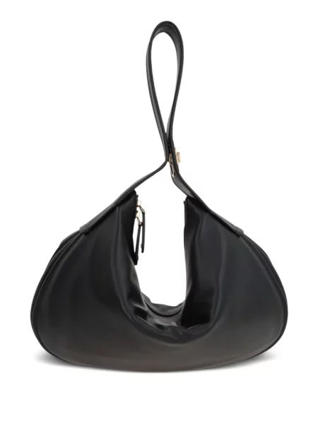 Geanta hobo Valentino Garavani din piele negru