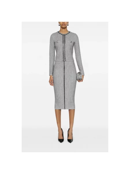 Spódnica midi Elisabetta Franchi szara