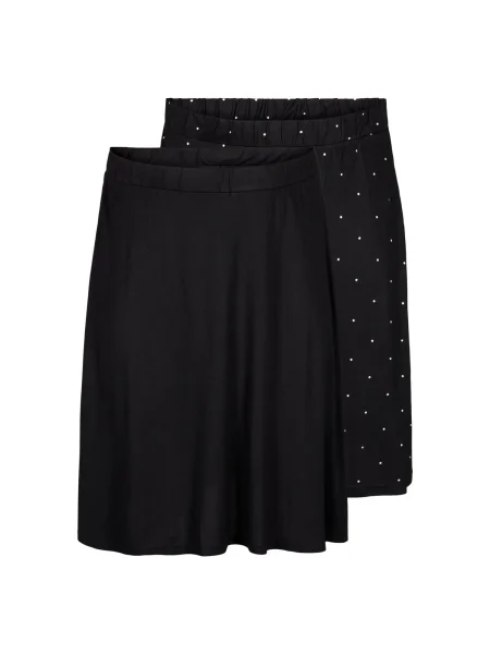 Zizzi Fustă negru alb