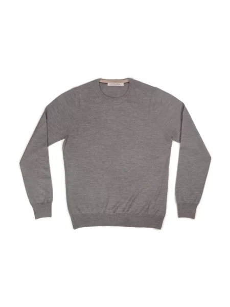 Sweter La Fileria szary
