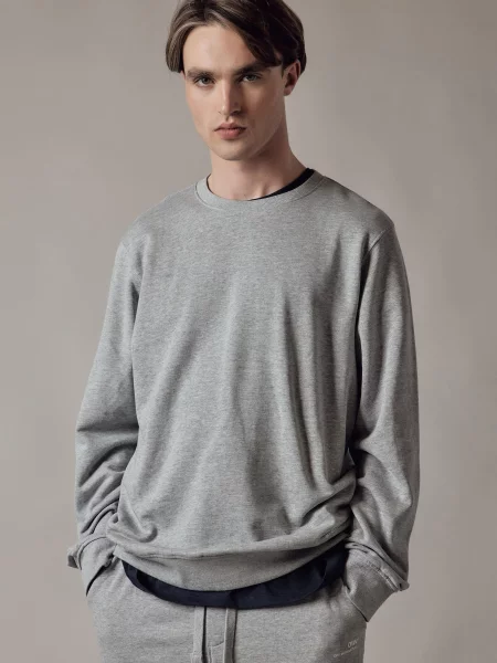 OWN Off With Nature Sweater majica Felpa Felpata Girocollo svijetlosiva