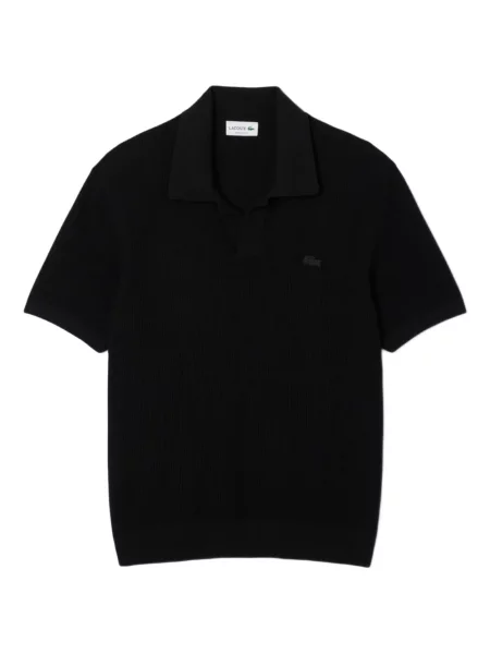 Pulover Lacoste scurt negru